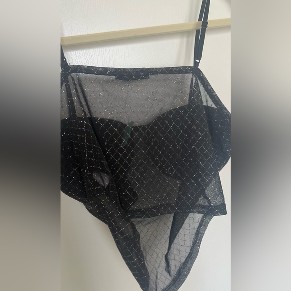 Black Mesh Top - Picture 3 of 4